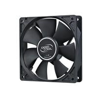 DeepCool XFAN 120 120mm Hydro Bearing Case Fan 3 Pin / Molex Connector, Black Stealth Appearance, Ideal for System Builds, Low RPM 26dB LS - Image 1