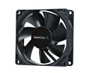 DeepCool 80mm Hydro Bearing Case Fan Molex 20dB 1800rpm 82g, High Quality Black Material, Low RPM - Image 1