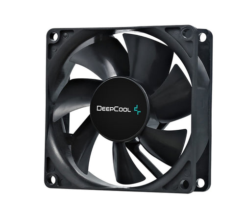 DeepCool 80mm Hydro Bearing Case Fan Molex 20dB 1800rpm 82g, High Quality Black Material, Low RPM - Image 1