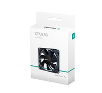 DeepCool 80mm Hydro Bearing Case Fan Molex 20dB 1800rpm 82g, High Quality Black Material, Low RPM - Image 2