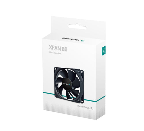 DeepCool 80mm Hydro Bearing Case Fan Molex 20dB 1800rpm 82g, High Quality Black Material, Low RPM - Image 2