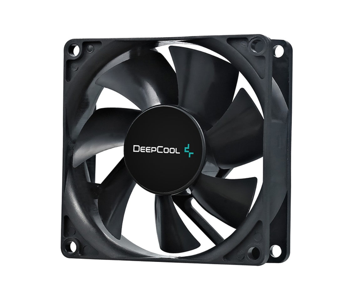DeepCool 80mm Hydro Bearing Case Fan Molex 20dB 1800rpm 82g, High Quality Black Material, Low RPM - Image 4