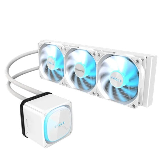 GIGABYTE EAGLE 360 ICE 360mm alu rad, 3x120mm ARGB fans 600-2000RPM, Intel 1851/1700/115X/1200 AMD AM5/AM4, copper pump 3200RPM, 400mm tube - Image 2