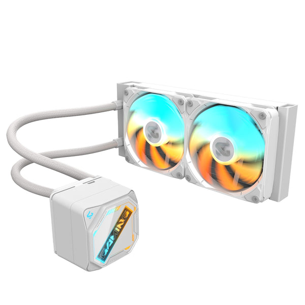 (LS) GIGABYTE GAMING 240 ICE all-in-one liquid cooler, Intel 1851 / 1700 / 115X / 1200, AMD AM5 / AM4, Color ICE