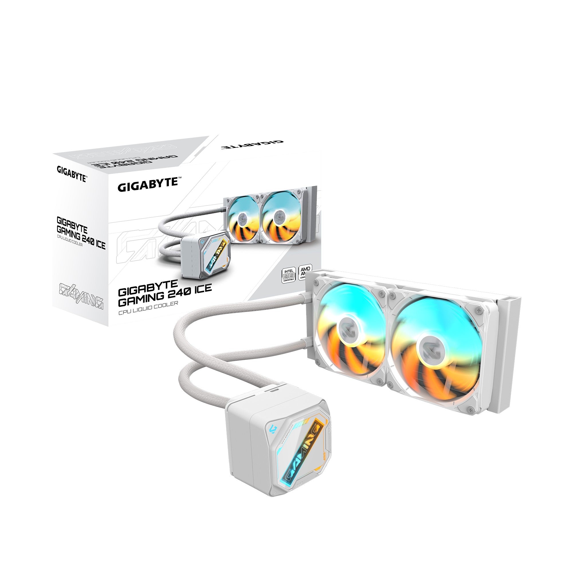 GIGABYTE GAMING 240 ICE all-in-one liquid cooler, Intel 1851 / 1700 / 115X / 1200, AMD AM5 / AM4, Color ICE - Image 5