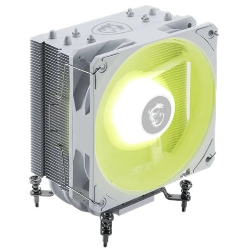 MSI MAG COREFROZR AA13 - WHITE – 120×120×25mm, 2070RPM, 62.6CFM, 30.1dBA, 4×Ø6mm, 152×121×94.5mm, ARGB, AM4/AM5, LGA1700/1851, PWM, 40Khrs, 1.44W - Image 2