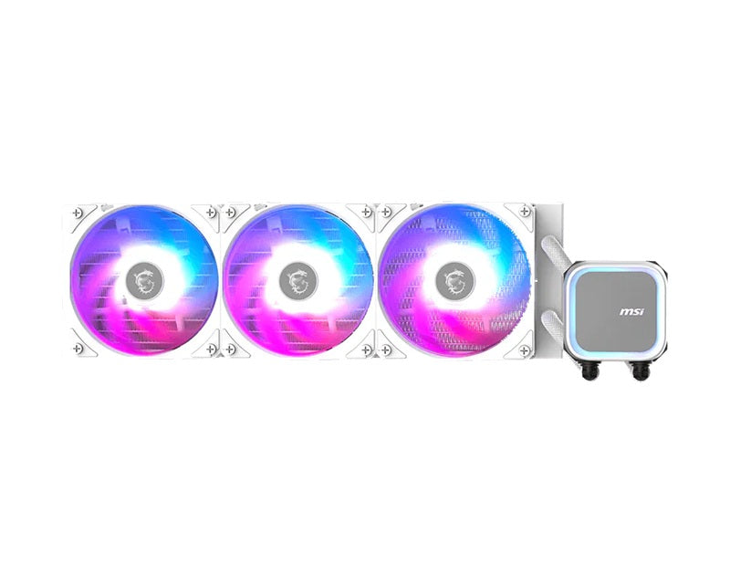 MSI MAG CORELIQUID A13 360 WHITE, 2.4", IPS, USB 2.0 pin header, SATA, 2 fans, Two Ball Bearing, AM5 / AM4, 3 Year warranty - Image 3