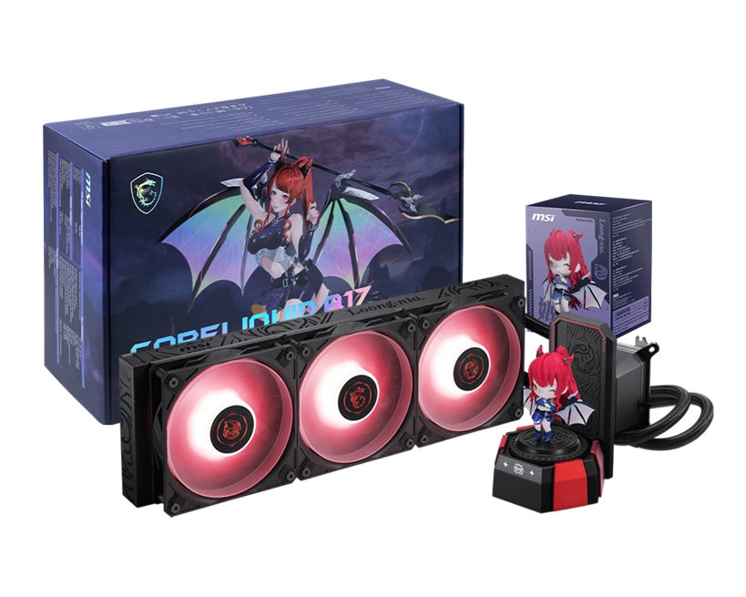 MSI CORELIQUID A17 MLG EDITION, 360mm, 394x119.6x27.2mm, Alu radiator, 3x120mm fans, 64.89CFM, 2050RPM, ARGB Gen2, 3400RPM pump, LGA1851/1700, AM5/AM4 - Image 1