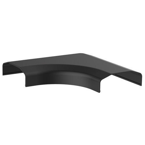 Brateck Plastic Cable Cover Joint L Shape Material:ABS Dimensions 127x127x21.5mm - Black (LS) - Image 4