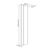 Brateck Magnetic Cable Management Channel Dimensions:350x32x50mm --  Black (LS) - Image 2