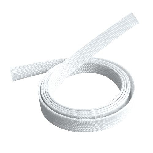 Brateck Braided Cable Sock (40mm/1.6" Width)  Material Polyester Dimensions1000x40mm -- White (LS) - Image 2