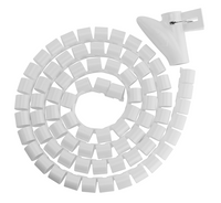 Brateck 25mm/1" Diameter Coiled Tube Cable Sleeve Material Polyethylene(PE) Dimensions 1000x25mm - White (LS) - Image 5