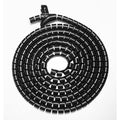 Brateck 30mm/1.2" Diameter Coiled Tube Cable Sleeve   Material Polyethylene(PE) Dimensions 1000x30mm -Black(LS) - Image 1