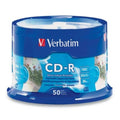 Verbatim CD-R 700MB 50Pk White InkJet 52x Superior ink absorption on high-resolution 5,760 DPI printers - Image 1