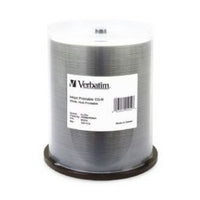 Verbatim CD-R 700MB 100Pk White Wide InkJet 52x Ideal for full-surface, edge-to-edge printing - Image 2