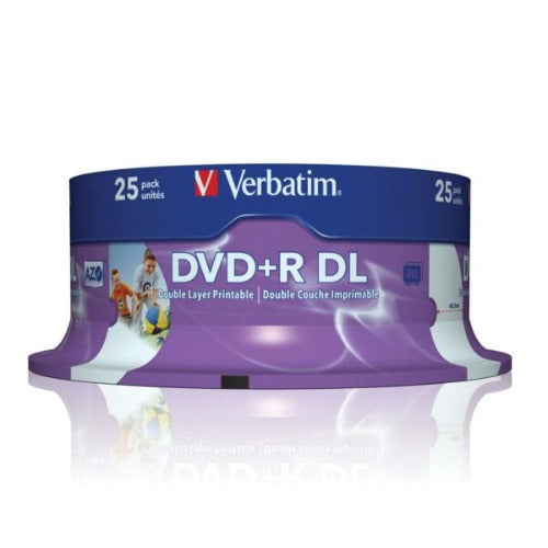 Verbatim DVD+R DL 8.5GB 25Pk White Wide Inkjet 8x - Image 2