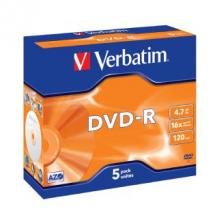 (LS) Verbatim DVD-R 4.7GB 5Pk Jewel Case 16x - Image 1