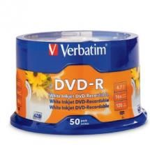 Verbatim DVD-R 4.7GB 50Pk White InkJet 16x - Image 2