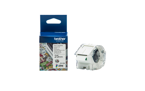 Brother CZ-1004 Full Colour continuous label roll, 25mm wide to Suit VC-500W - Image 1