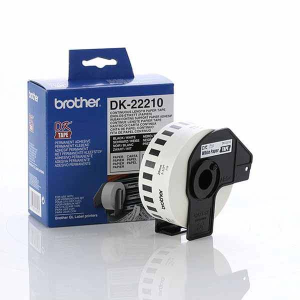 Brother White Cont. Paper Roll Direct Thermal Roll 2.9x 30.5m - Image 1