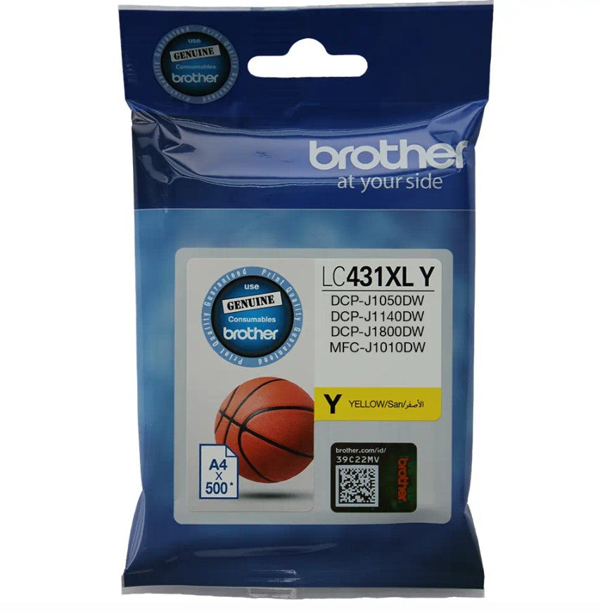 Brother *NEW* YELLOW INK CARTRIDGE TO SUIT DCP-J1800DW -UP TO 500 PAGES - Image 1
