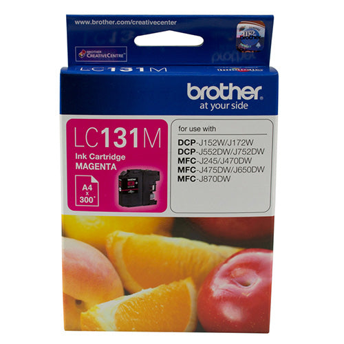 Brother LC-131M Megenta Ink Cartridge - to suit DCP-J152W/J172W/J552DW/J752DW/MFC-J245/J470DW/J475DW/J650DW/J870DW - up to 300 pages - Image 2