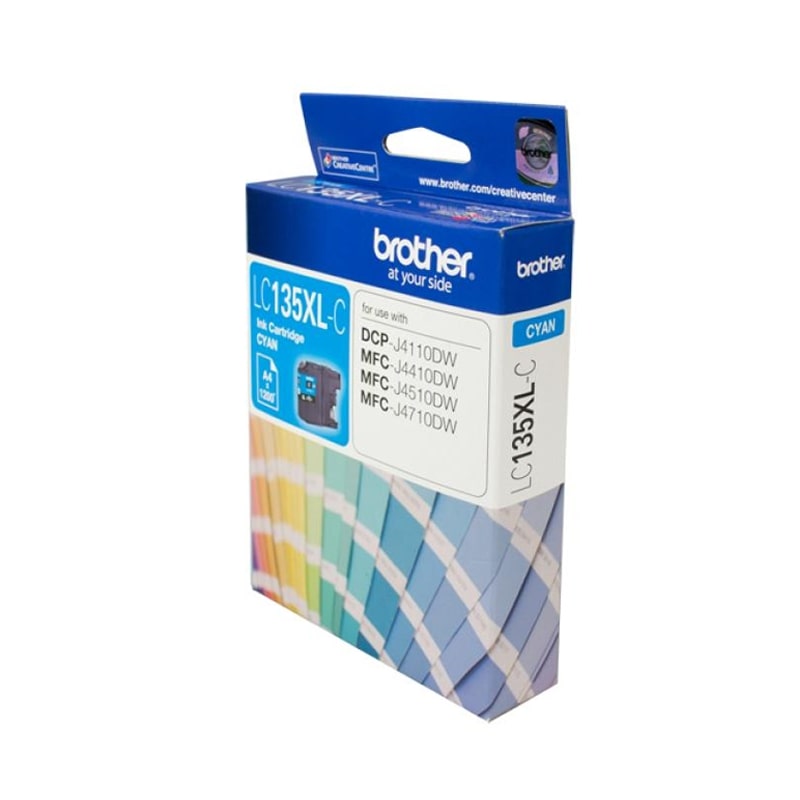 Brother LC-135XLC Cyan Ink Cartridge- MFC-J6520DW/J6720DW/J6920DW and DCP-J4110DW/MFC-J4410DW/J4510DW/J4710DW - up to 1200 pages - Image 4