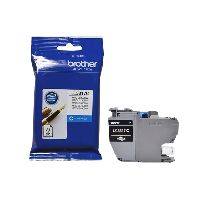 Brother LC-3317C Cyan Ink Cartridge - MFC-J5330DW/J5730DW/J6530DW/J6730DW/J6930DW/ - up to 550 pages - Image 1