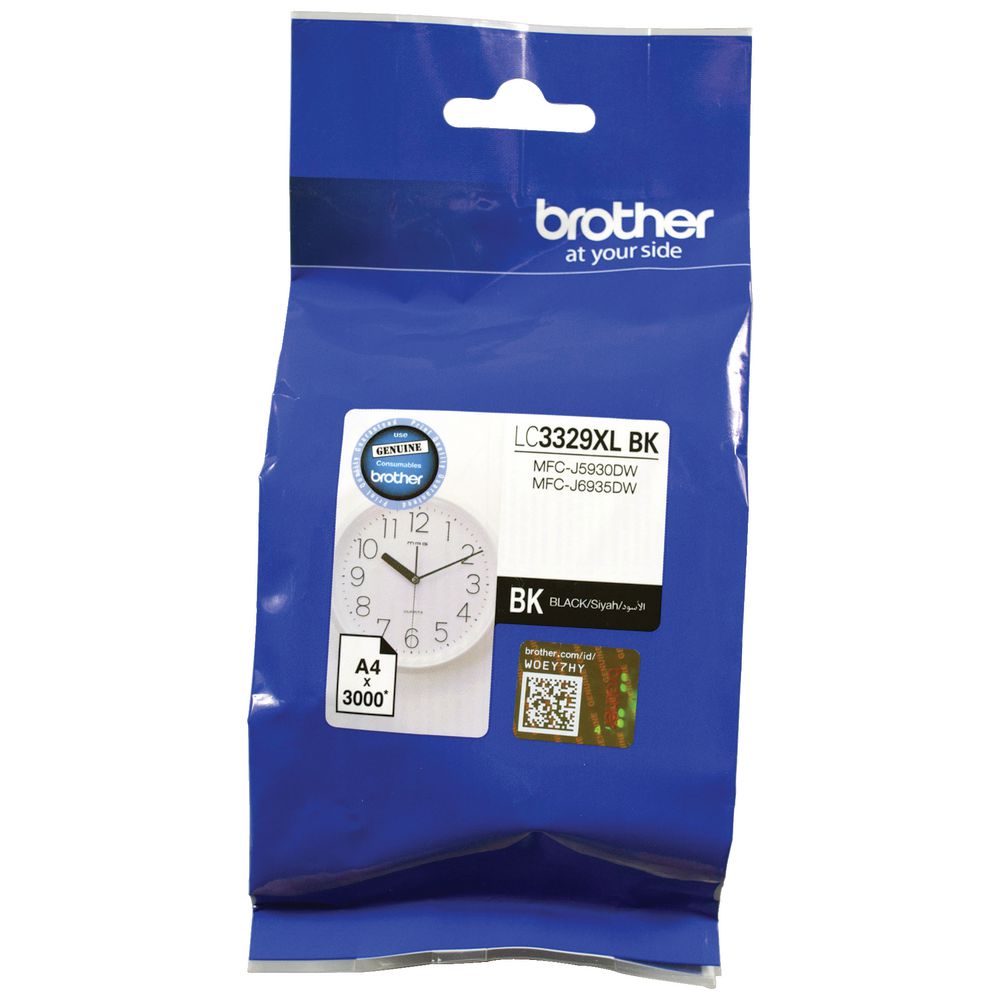 Brother LC3329XLBK  BLACK INK CARTRIDGE TO SUIT  MFC-J5930DW/J6935DW - UP TO 3000 PAGES - Image 1