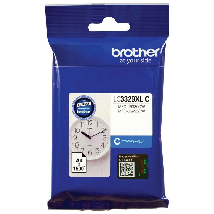Brother LC3329XLC  CYAN INK CARTRIDGE TO SUIT MFC-J5930DW/J6935DW - UP TO 1500 PAGES - Image 3