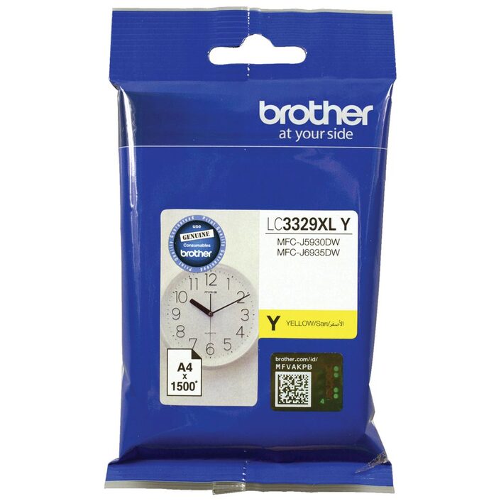 Brother LC3329XLY YELLOW  INK CARTRIDGE TO SUIT MFC-J5930DW/J6935DW - UP TO 1500 PAGES - Image 3