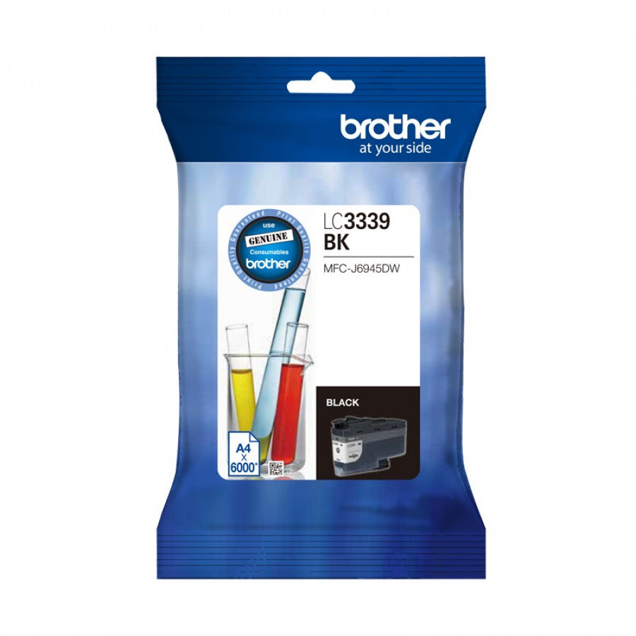 Brother LC-3339XLBK Black Super High Yield Ink Cartridge to Suit MFC-J5845DW, MFC-J5945DW, MFC-J6545DW, MFC-J6945DW, upto 6000 Pages - Image 1
