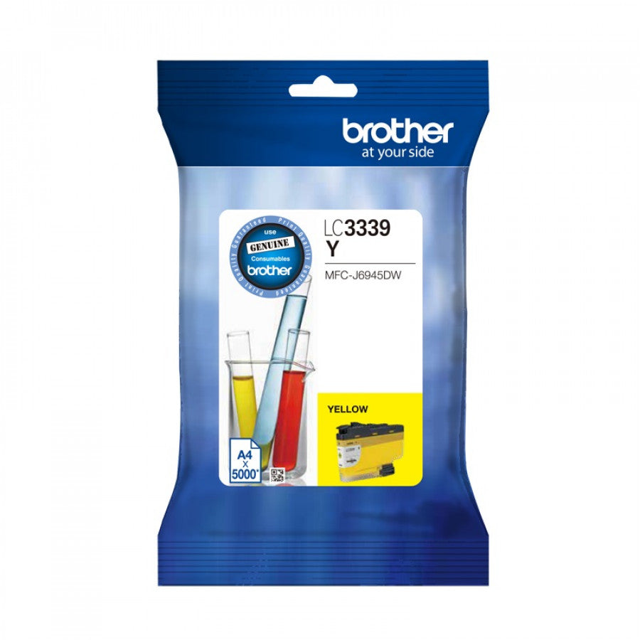 Brother LC-3339XLY Yellow Super High Yield Ink Cartridge to Suit MFC-J5845DW, MFC-J5945DW, MFC-J6545DW, MFC-J6945DW, upto 5000 Pages - Image 1