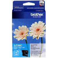 Brother LC-39C Cyan Ink Cartridge - DCP-J125/J315W/J515W MFC-J220/J265W/J410/J415W/J140W- up to 260 pages - Image 3
