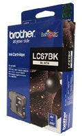Brother LC-67BK Black Ink Cartridge- DCP-385C/395CN/585CW/6690CW/J715W, MFC-490CW/5490CN/5890CN/6490CW/6890CDW/790CW/795CW/990CW- up to 450 pa - Image 1