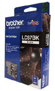Brother LC-67BK Black Ink Cartridge- DCP-385C/395CN/585CW/6690CW/J715W, MFC-490CW/5490CN/5890CN/6490CW/6890CDW/790CW/795CW/990CW- up to 450 pa - Image 2