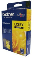Brother LC-67Y Yellow Ink Cartridge- to suit DCP-385C/395CN/585CW/6690CW/J715W, MFC-490CW/5490CN/5890CN/6490CW/6890CDW/790CW/795CW/990CW- up to 325 pa - Image 1