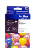 Brother LC-77XLBK Black Super High Yield Ink Cartridge- MFC-J6510DW/J6710DW/J6910DW/J5910DW - up to 2400 pages - Image 1