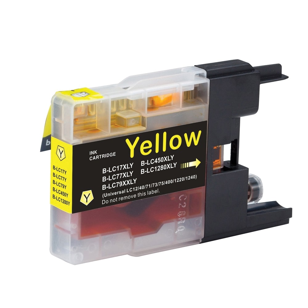 Brother LC-77XLY Yellow Super High Yield Ink Cartridge- MFC-J6510DW/J6710DW/J6910DW/J5910DW - up to 1200 pages - Image 2