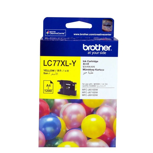 Brother LC-77XLY Yellow Super High Yield Ink Cartridge- MFC-J6510DW/J6710DW/J6910DW/J5910DW - up to 1200 pages - Image 5