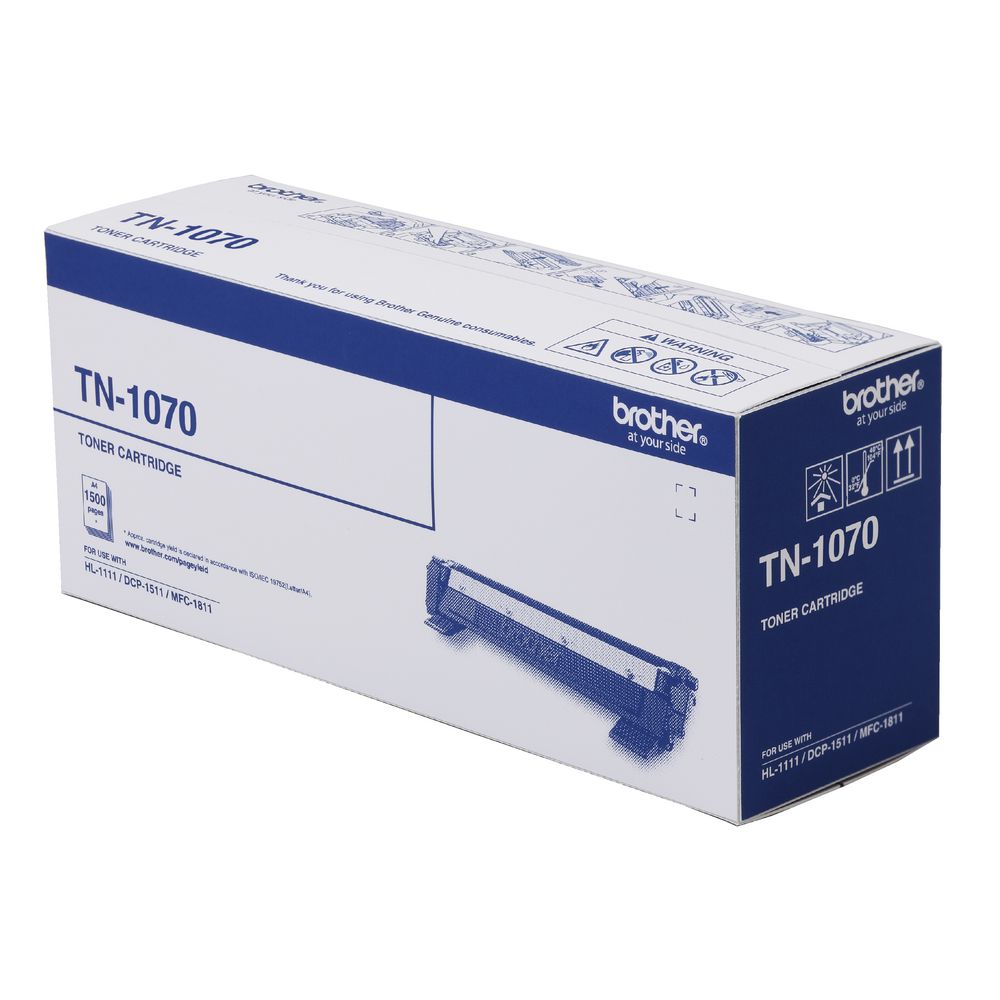 Brother TN-1070 1000 page Yield Toner Cartridge to suit HL-1110/DCP-1510/MFC-1810 - Image 1