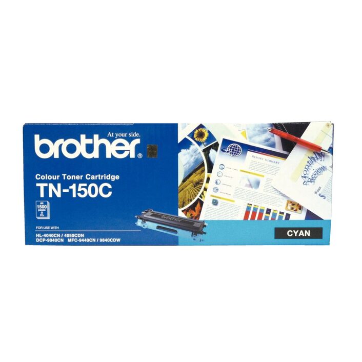 Brother TN-150CCOLOUR LASER TONER - STANDARD CYAN TONER CARTRIDGE TO SUIT HL-4040CN/4050CDN, DCP-9040CN/9042CDN, MFC-9440CN/9450CDN/9840CDW - 1500pp. - Image 1