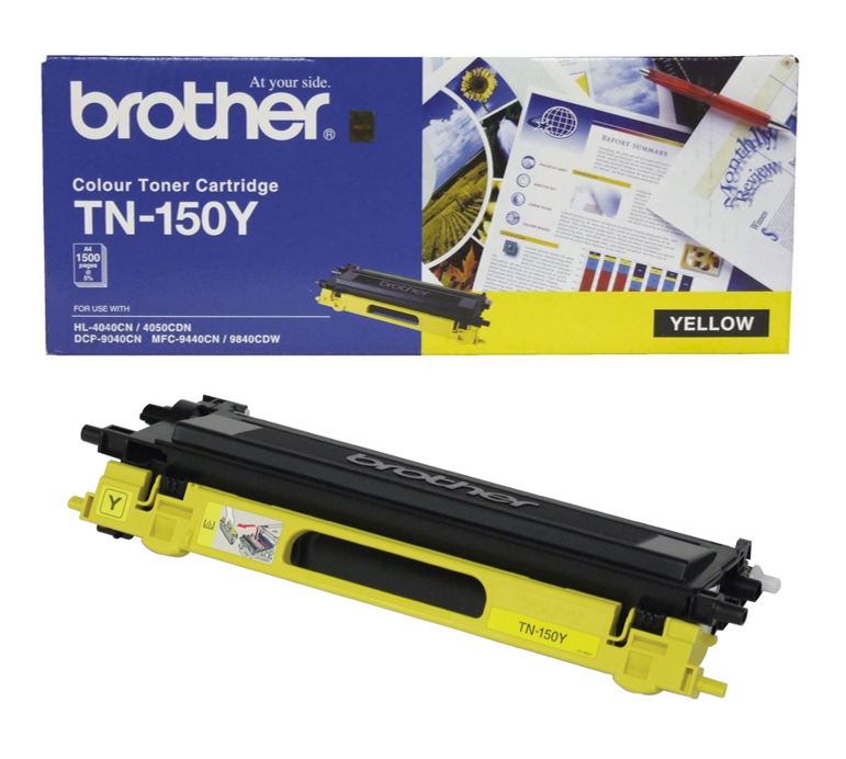 Brother TN-150Y COLOUR LASER TONER-STANDARD YELLOW TONER CARTRIDGE TO SUIT HL-4040CN/4050CDN, DCP-9040CN/9042CDN, MFC-9440CN/9450CDN/9840CDW-1500 PG - Image 3
