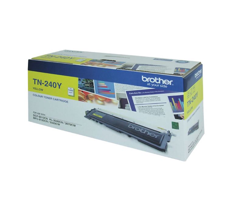 Brother TN-240Y Colour Laser Toner - Yellow,  HL-3040CN/3045CN/3070CW/3075CW, DCP-9010CN, MFC-9120CN/9125CN/9320CW/9325CW - up to 1,400 pages - Image 2