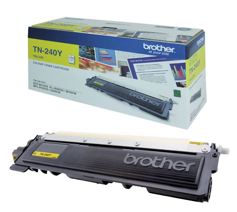 Brother TN-240Y Colour Laser Toner - Yellow,  HL-3040CN/3045CN/3070CW/3075CW, DCP-9010CN, MFC-9120CN/9125CN/9320CW/9325CW - up to 1,400 pages - Image 3