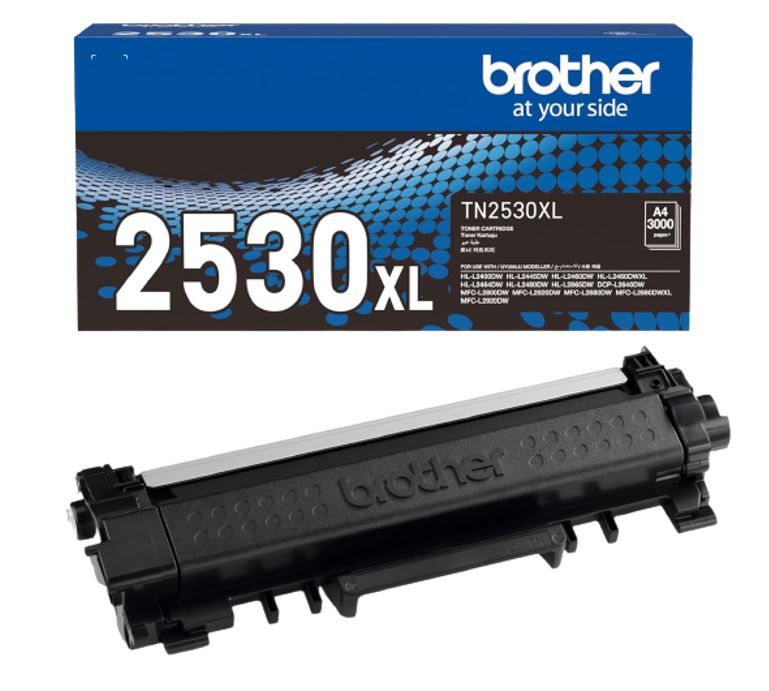 Brother TN-2530XL **NEW** MONO LASER TONER - HIGH YIELD CARTRIDGE TO SUIT MFC-L2880DWXL/MFC-L2920DW/MFC-L2880DW/MFC-L2820DW/DCP-L2640DW/MFC-L2800DW/HL - Image 3