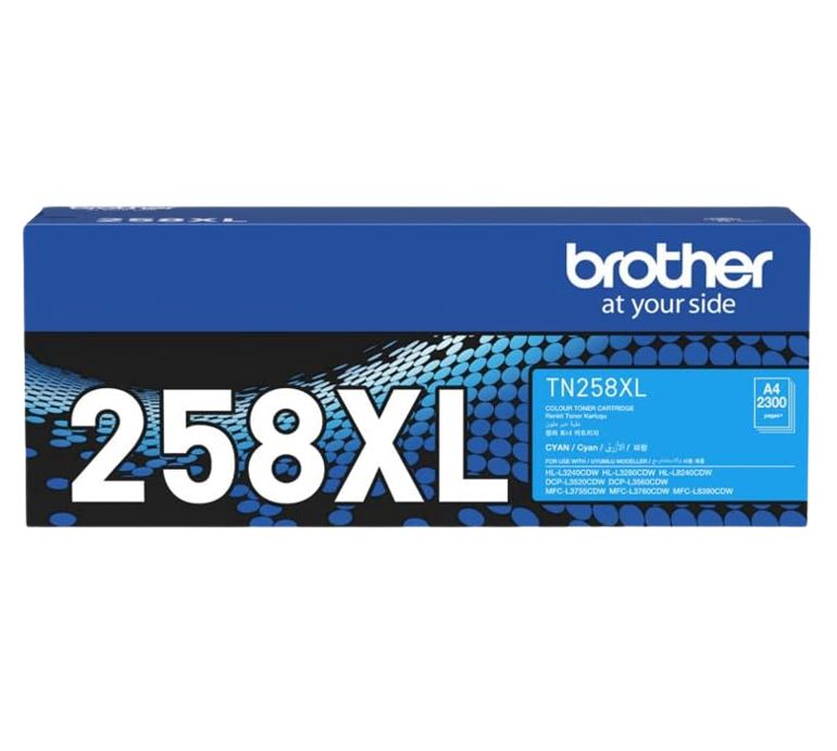 Brother TN-258XLC **NEW** CYAN HIGH YIELD TONER CARTRIDGE TO SUIT MFC-L8390CDW/MFC-L3760CDW/MFC-L3755CDW/DCP-L3560CDW/DCP-L3520CDW/HL-L8240CDW/HL-L328 - Image 2