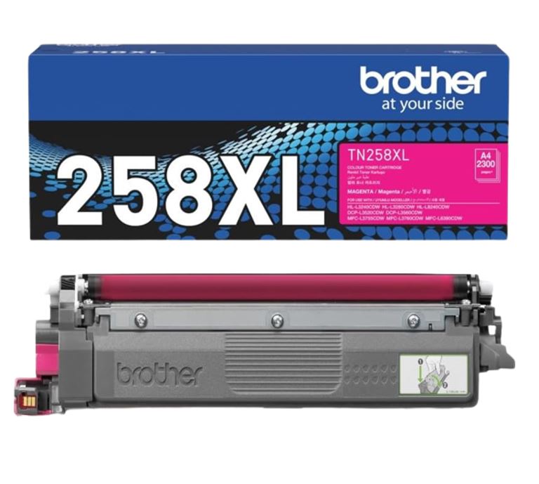Brother TN-258XLM **NEW** MAGENTA HIGH YIELD TONER CARTRIDGE TO SUIT MFC-L8390CDW/MFC-L3760CDW/MFC-L3755CDW/DCP-L3560CDW/DCP-L3520CDW/HL-L8240CDW/HL-L - Image 3