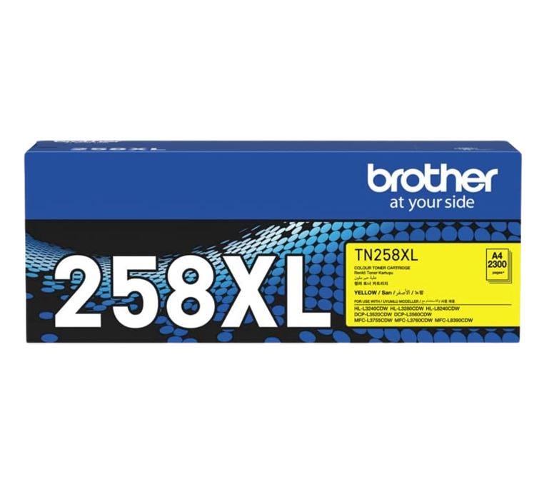 Brother TN-258XLY*NEW*YELLOW HIGH YIELD TONER CARTRIDGE TO SUIT MFC-L8390CDW/MFC-L3760CDW/MFC-L3755CDW/DCP-L3560CDW/DCP-L3520CDW/HL-L8240CDW/HL-L3280C - Image 2