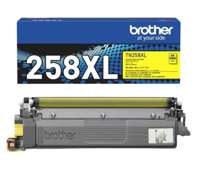 Brother TN-258XLY*NEW*YELLOW HIGH YIELD TONER CARTRIDGE TO SUIT MFC-L8390CDW/MFC-L3760CDW/MFC-L3755CDW/DCP-L3560CDW/DCP-L3520CDW/HL-L8240CDW/HL-L3280C - Image 3